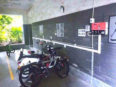 郑州昌原电动自行车充电站某小区安装案例现场