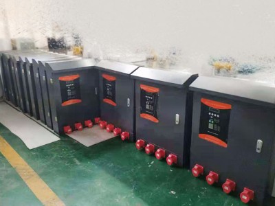 郑州昌原客户定制4路大功率380v充电设备安排发货